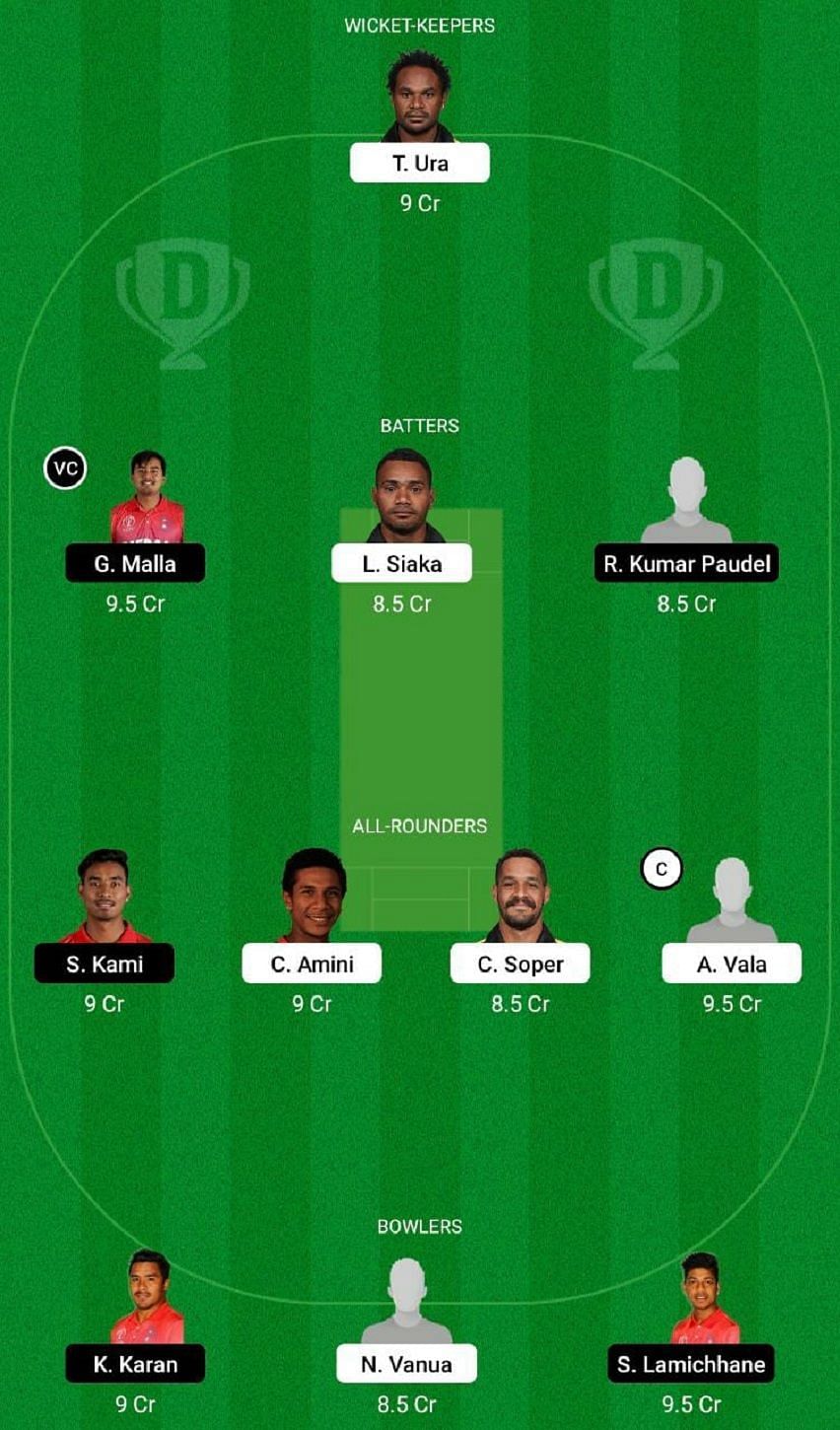 PNG vs NEP Dream11 Fantasy Tip #1