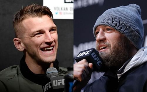 Dan Hooker (left. Image credit: UFC.com), Conor McGregor (right)