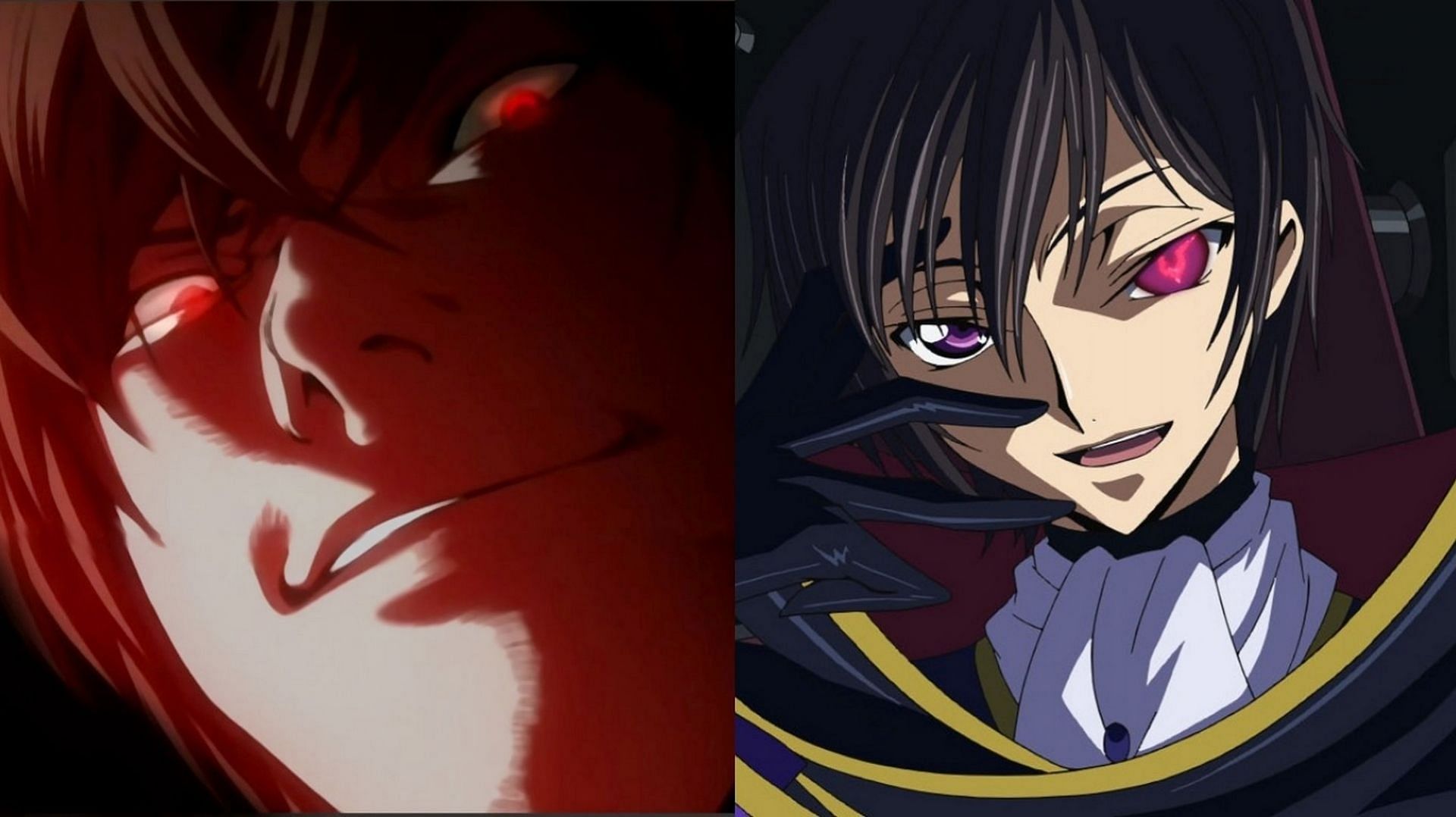 Light Yagami from Death Note and Lelouch vi Britannia from Code Geass (Image via Sportskeeda)