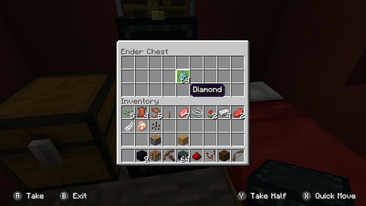 Players can keep their valuable items safe inside ender chests (Image via Minecraft)