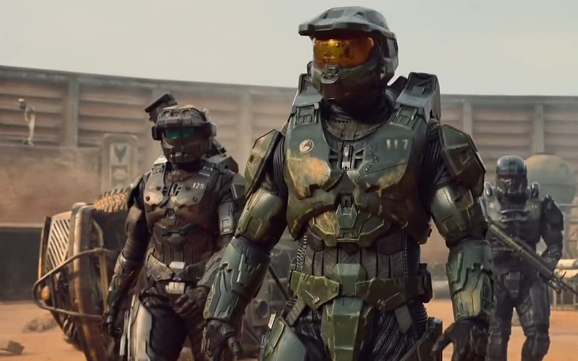 Master Chief&#039;s face Is revealed in the Halo TV Series. (Image via IMDb)