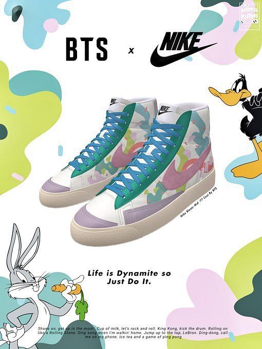 Limo Hito Exceder BTS x Nike Black Swan fan design takes over Twitter, sparks demand of  official collab
