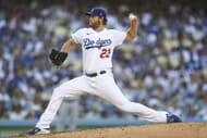 Clayton Kershaw pitching against the Cubs