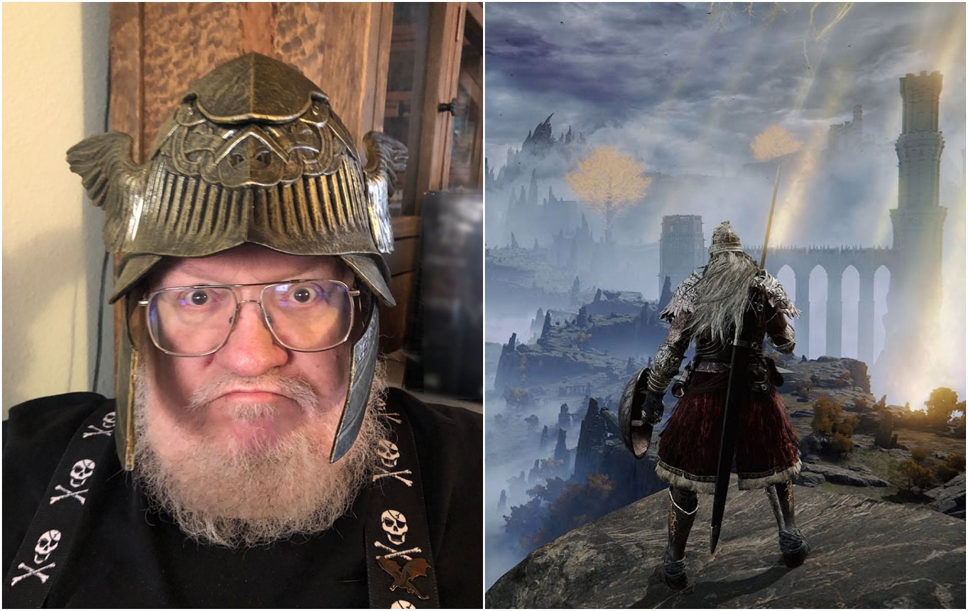 George R. R. Martin talks about his experience with Elden Ring (Image by Twitter/GRRMspeaking and FromSoftware)