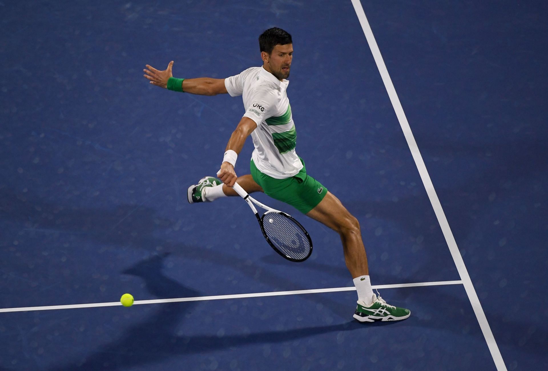 Novak Djokovic at the 2022 Dubai Open.