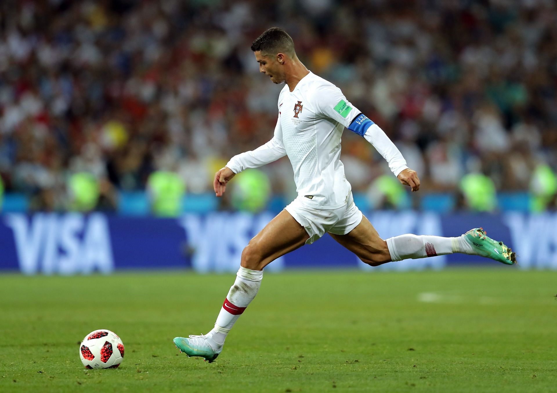 Cristiano Ronaldo epic free kick Goal vs spain 2018 _ Wc (portugal vs spain  3-3) on Make a GIF