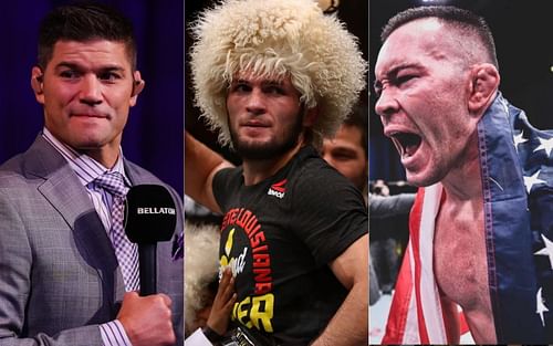 Josh Thomson (left), Khabib Nurmagomedov (middle) and Colby Covington (right)