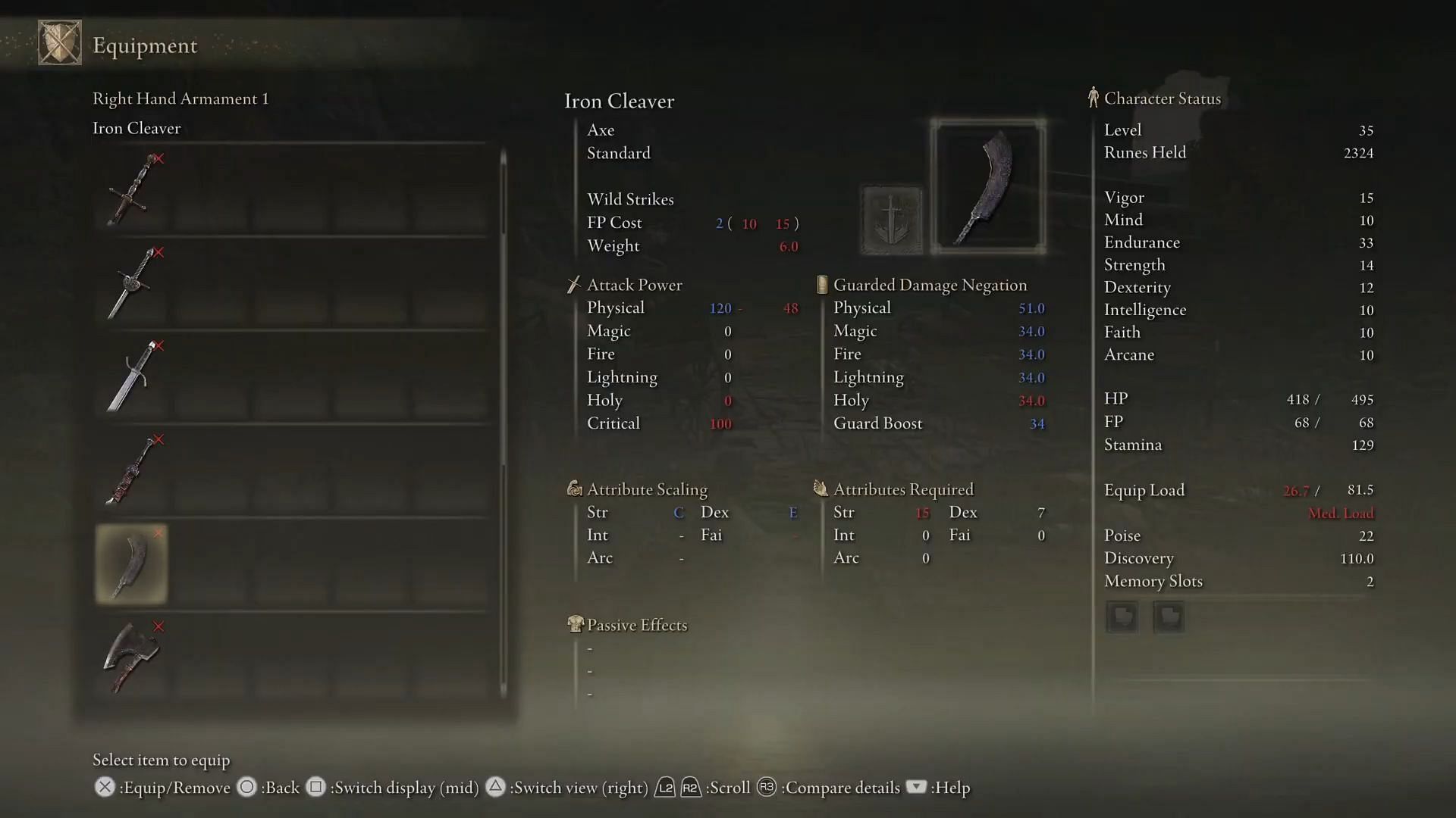 Iron Cleaver has a brilliant charged attack in Elden Ring (Image via Massive Trigger Gaming/Youtube)