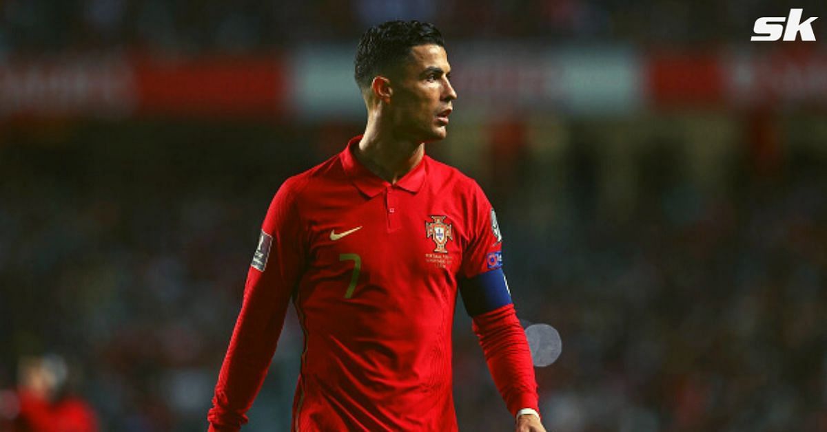 Portugal skipper Cristiano Ronaldo looks on during a match.
