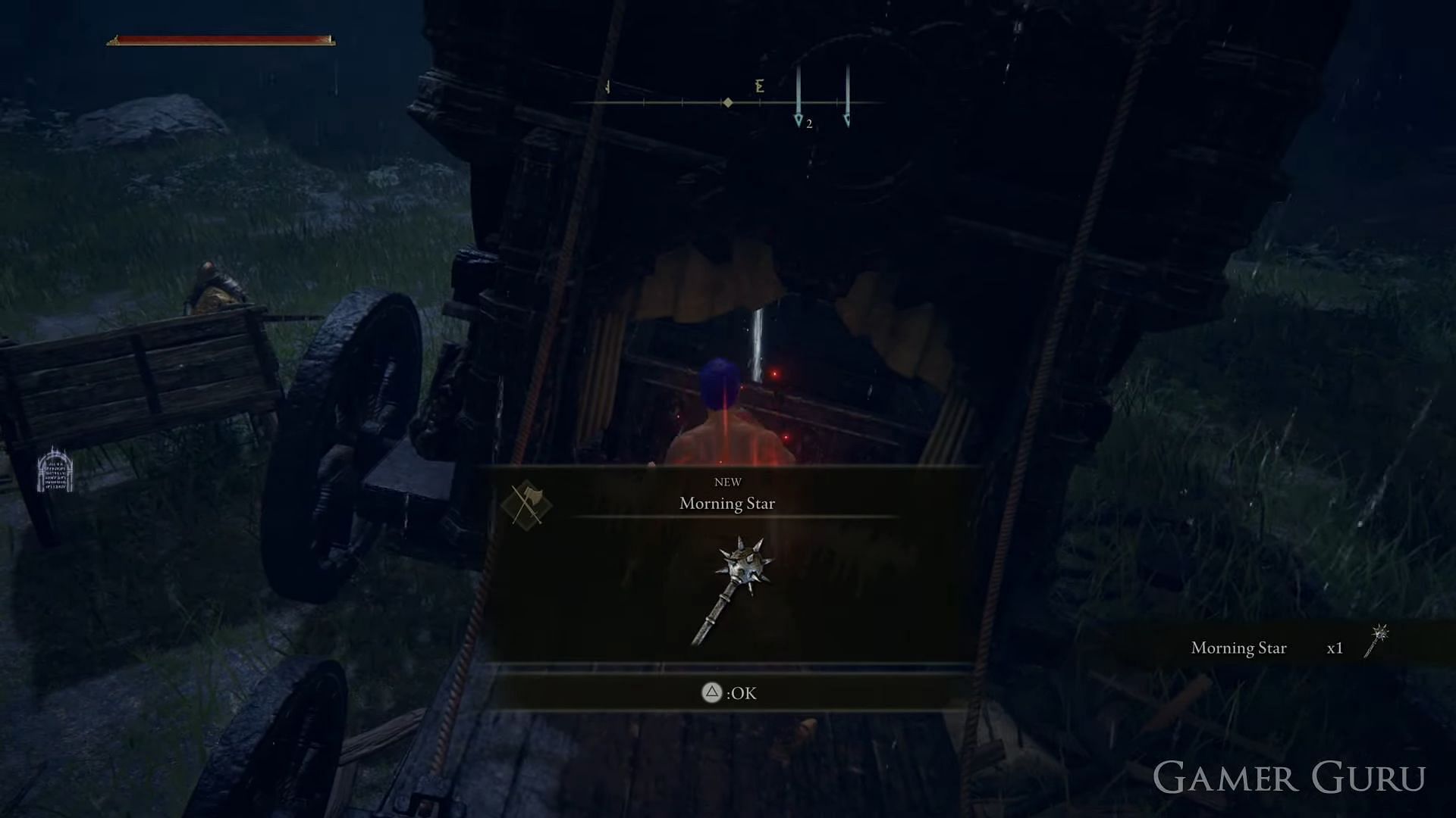 Elden Ring&#039;s Morning Star is arguably the best hammer that is available to players (Image via Gamer Guru/Youtube)