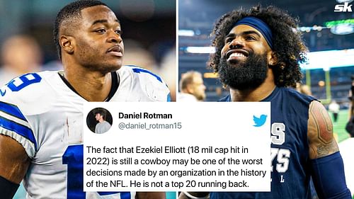 Amari Cooper and Dallas Cowboys running back Ezekiel Elliott