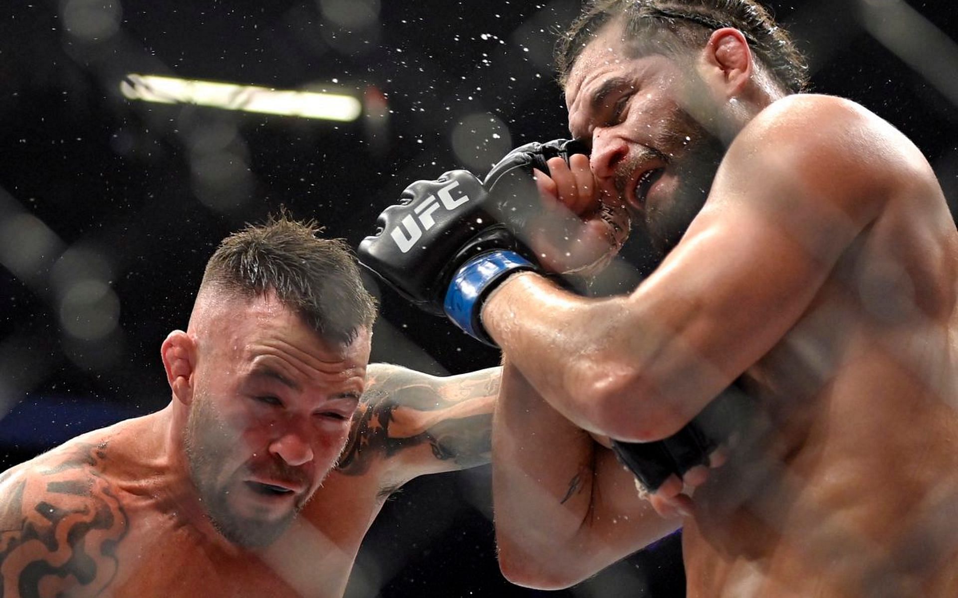 Colby Covington and Jorge Masvidal during their clash at UFC 272