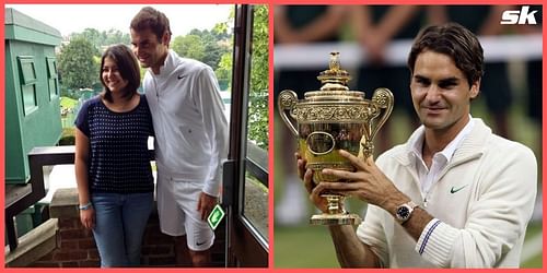 Roger Federer treated one of his fans by hosting her at the All England Club in 2013