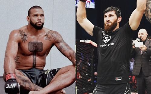 Thiago Santos (left. Image credit: @tmarretamma on Instagram), Magomed Ankalaev (right. Image credit: @ankalaev_magomed on Instagram)