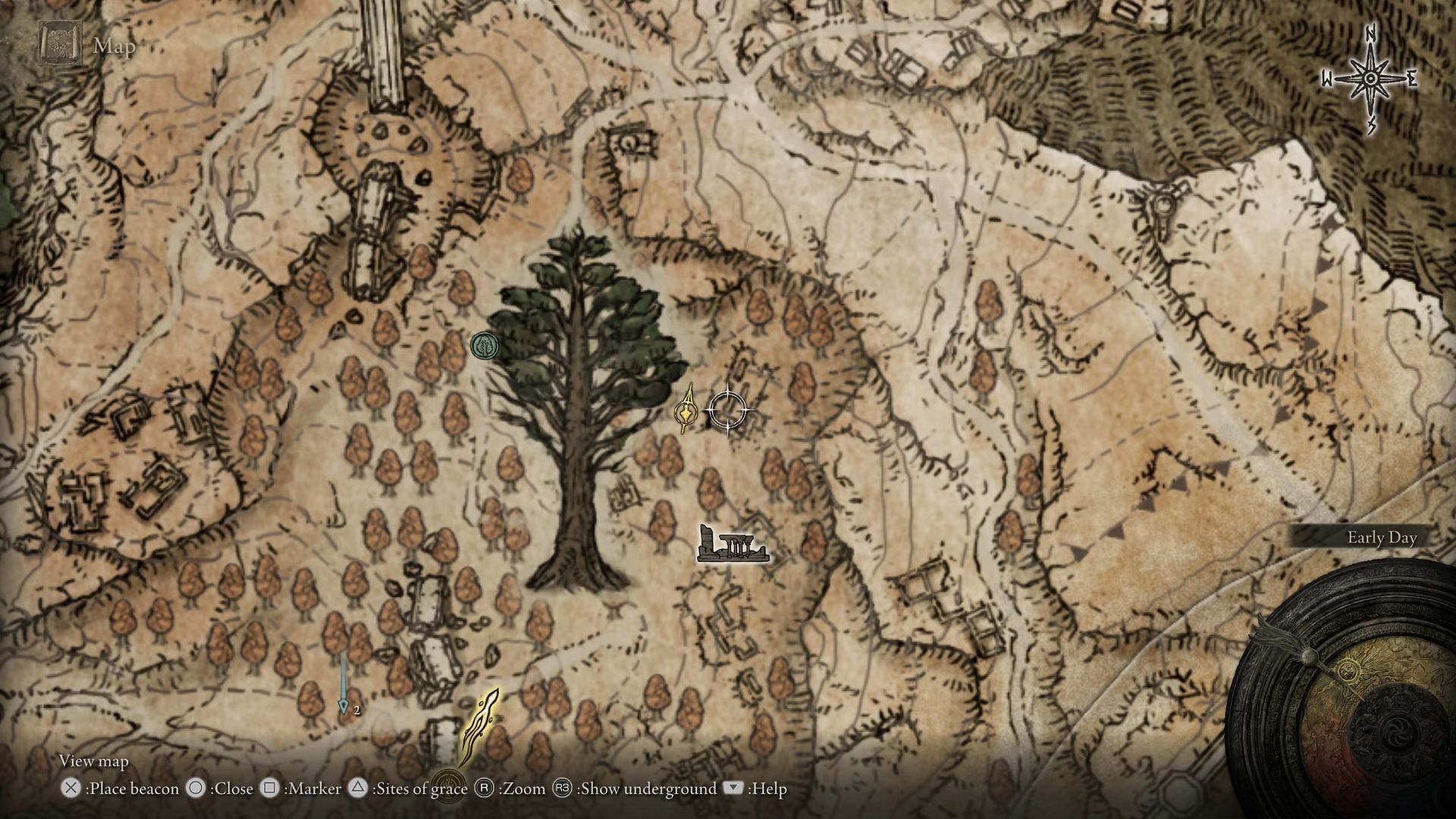 The location of the shield (Image via EternityInGaming/YouTube)