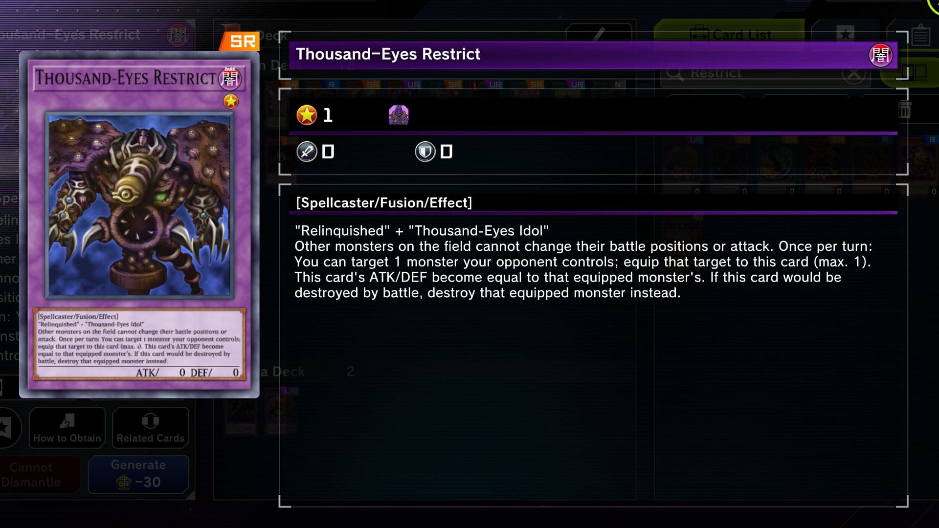 The &quot;Restrict&quot; monsters can easily come into play and spell disaster for the other player (Image via Konami)