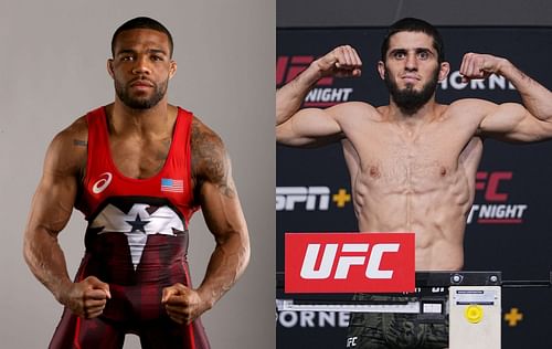 Jordan Burroughs (left) & Islam Makhachev (right)