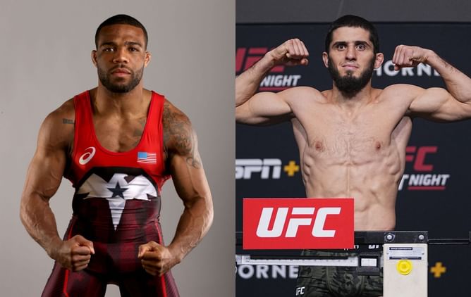 "Prove it" - Jordan Burroughs challenges Islam Makhachev after the Dagestani said he'd give the Olympian a tough fight