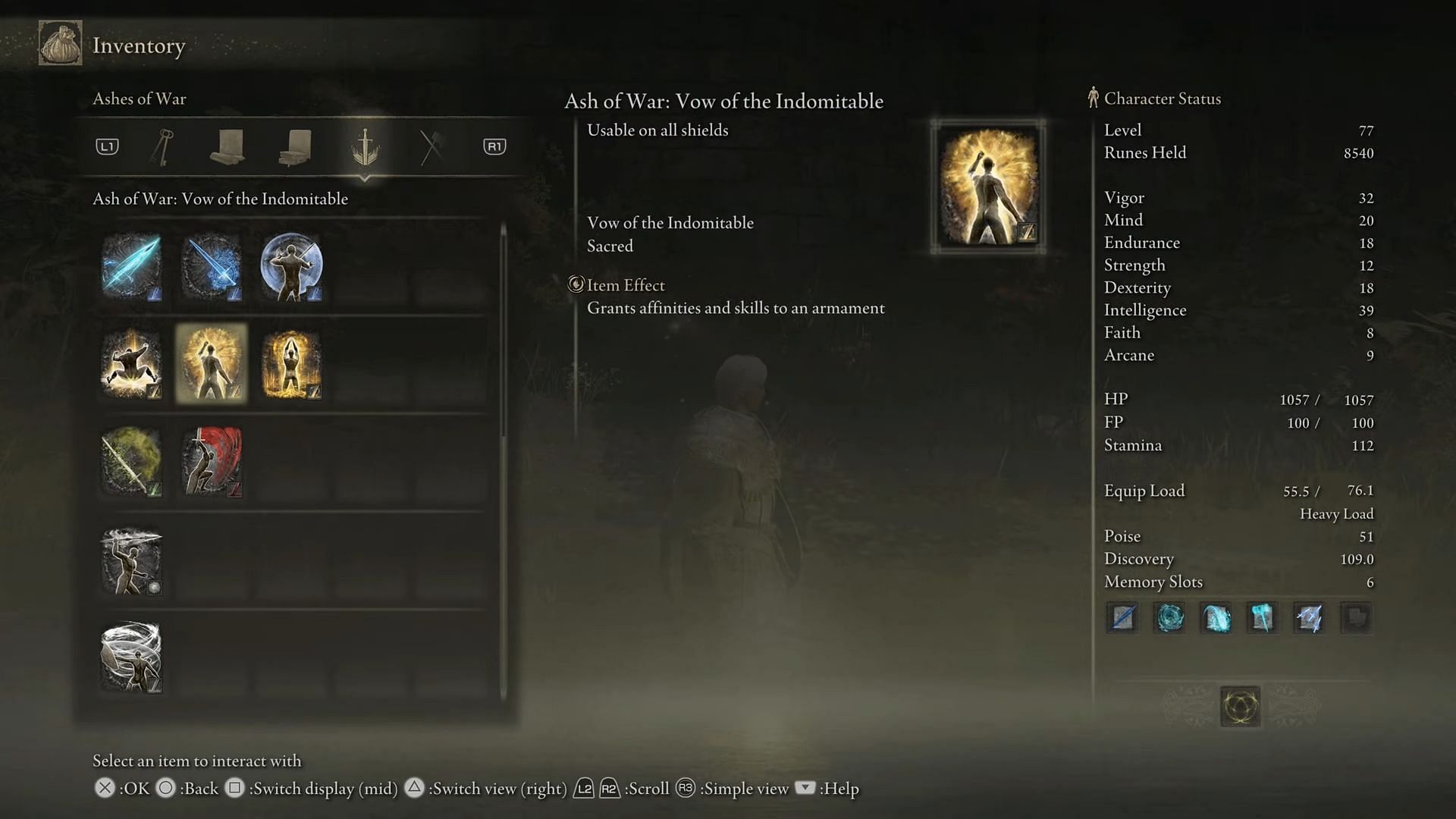A very powerful Sacred Ash of War that grants temporary invincibility in Elden Ring (Image via EternityInGaming/Youtube)