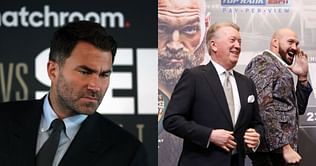 "He was irrelevant" - Tyson Fury berates Eddie Hearn for losing two purse bids in a row, calls Frank Warren the new king