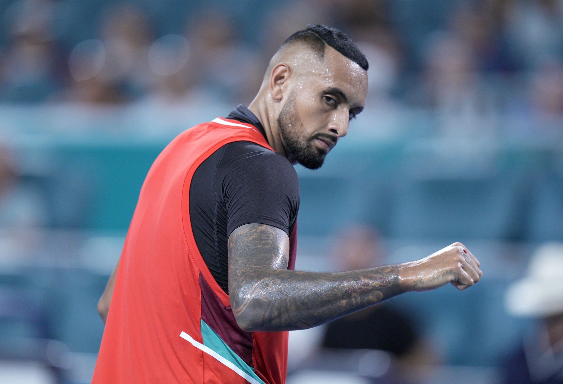 Nick Kyrgios at the 2022 Miami Open