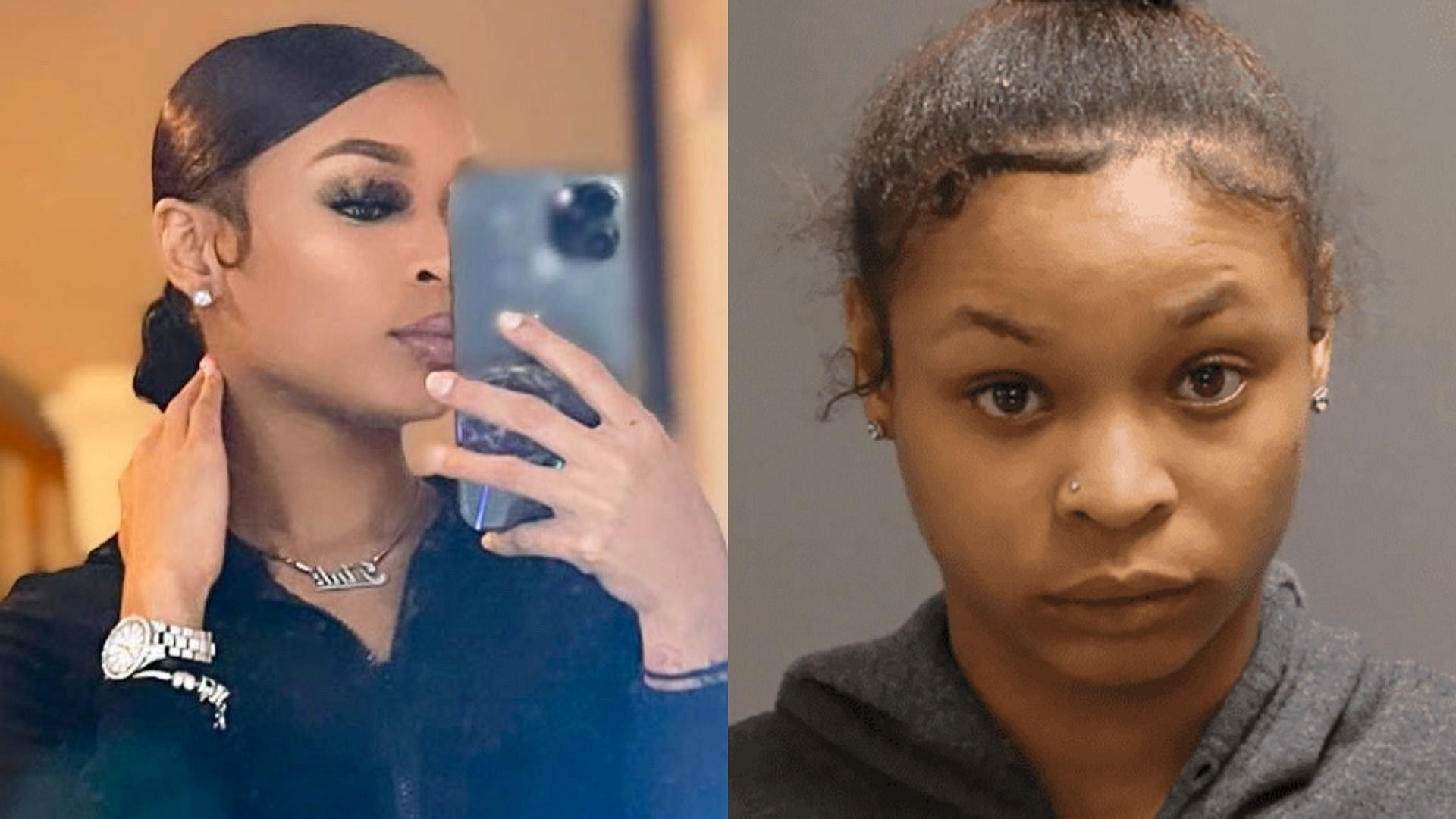 Jayana Tanae Webb has been charged for murder and DUI for fatally running over two PA State Troopers (Image via tanae_jay/Twitter and Philadelphia Police Department)