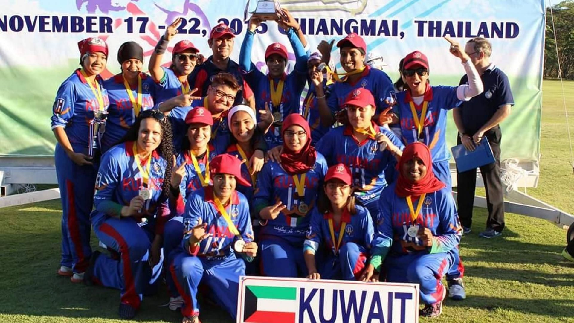 Kuwait National Women&#039;s Cricket team. Courtesy: ICC