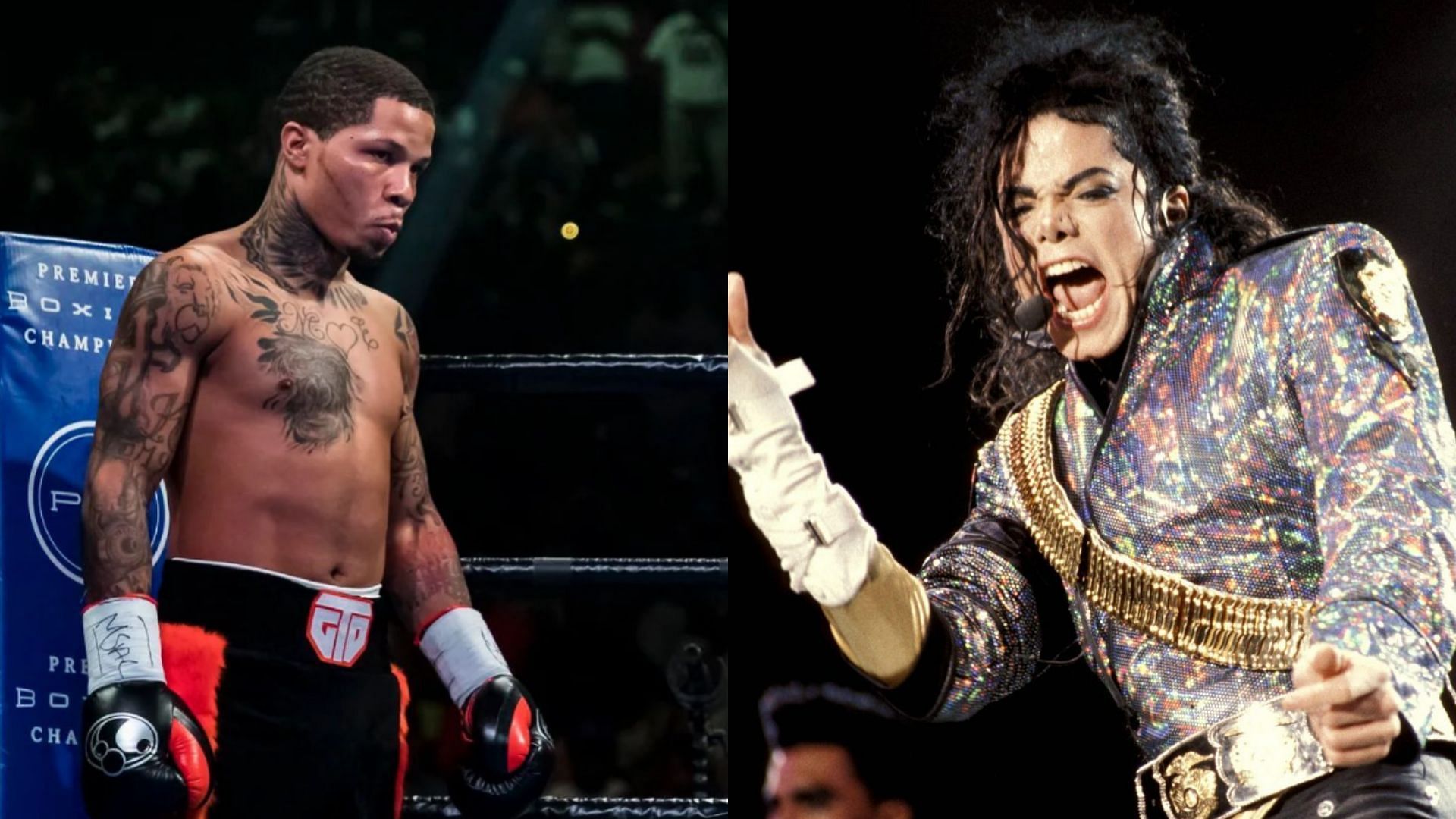 Gervonta Davis (left) and Michael Jackson (Right)
