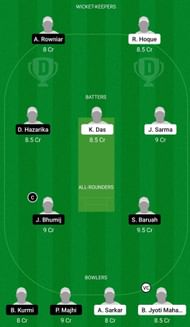 Dream11 Team for Zenith C.C vs Nirvana S.A - Assam Premier Club T20 Championship 2022.