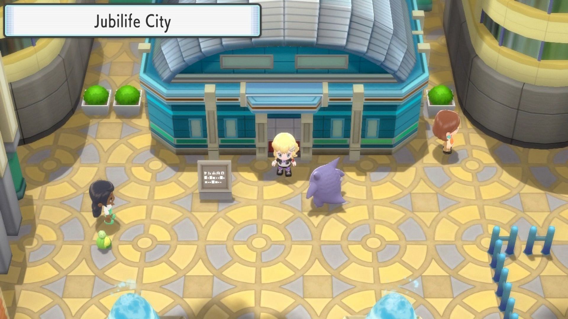 The exterior of the GWS building in Pokemon Brilliant Diamond and Shining Pearl (Image via The Pokemon Company/iMore)