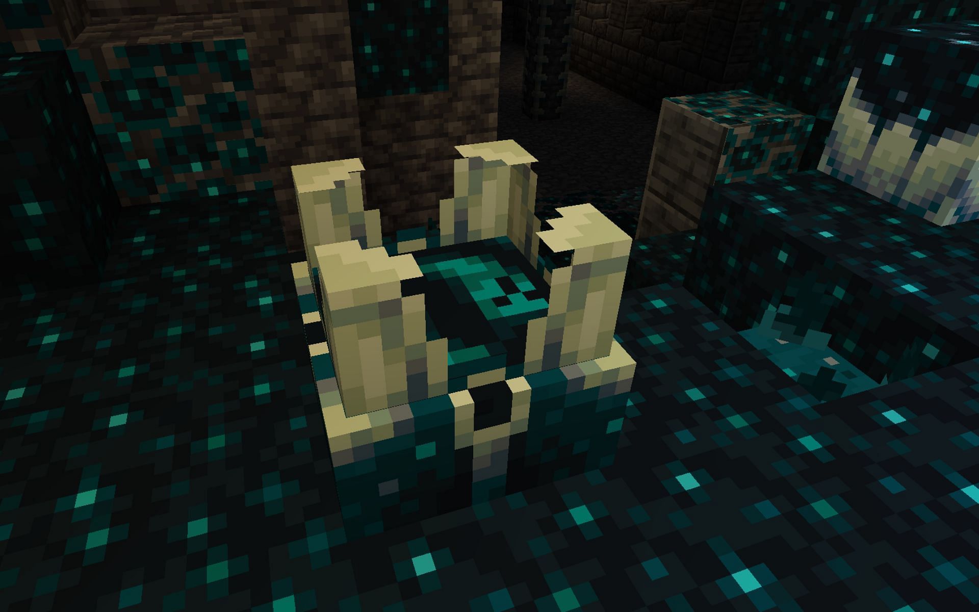 Sculk shrieker block (Image via Minecraft 1.19 snapshot)