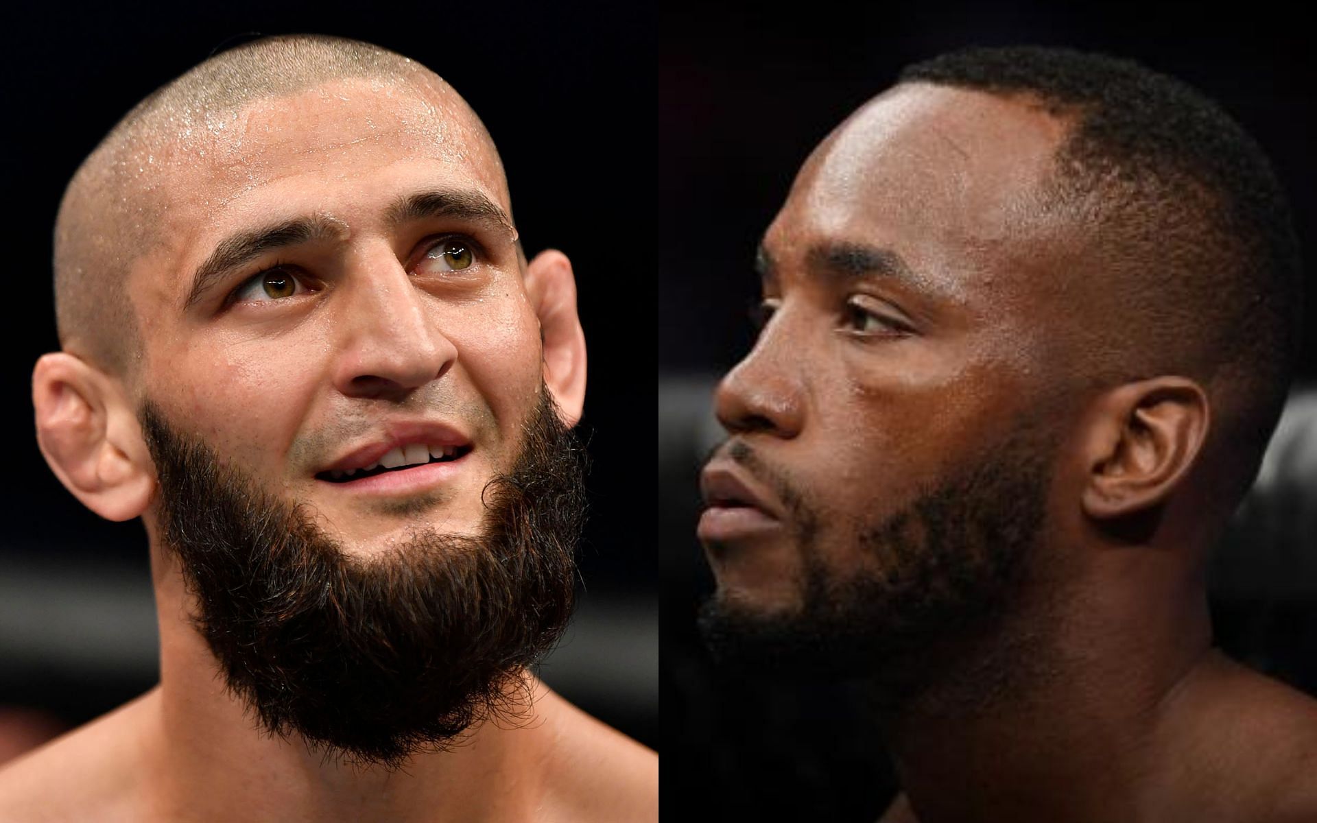 Khamzat Chimaev (left), Leon Edwards (right) [Image credit: UFC.com]