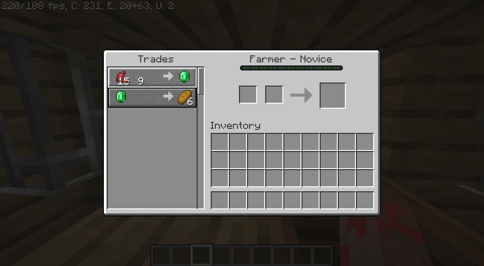 Discounted trades (Image via Minecraft)