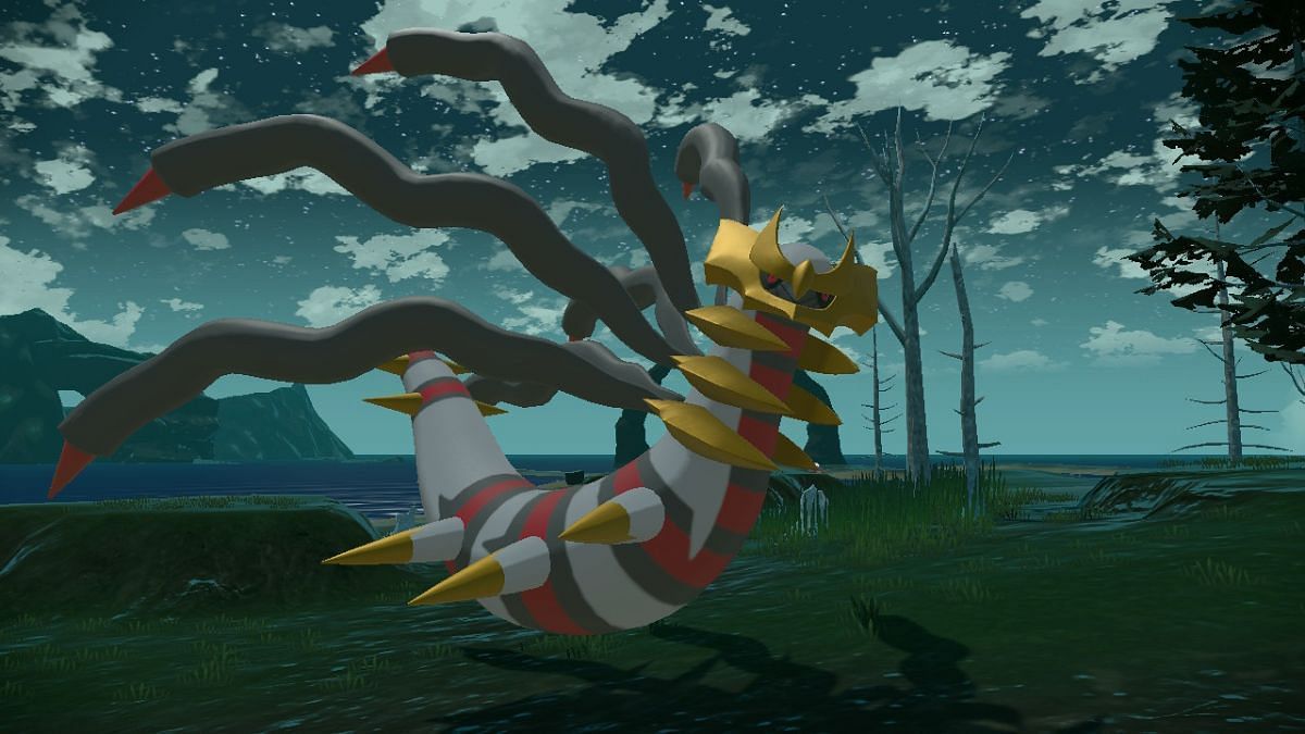 Giratina&rsquo;s Origin form is a little more offensive than Altered (Image via Game Freak)