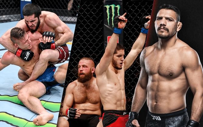"He didn't fight any top guys" - Rafael dos Anjos thinks Islam Makhachev doesn't deserve lightweight title shot