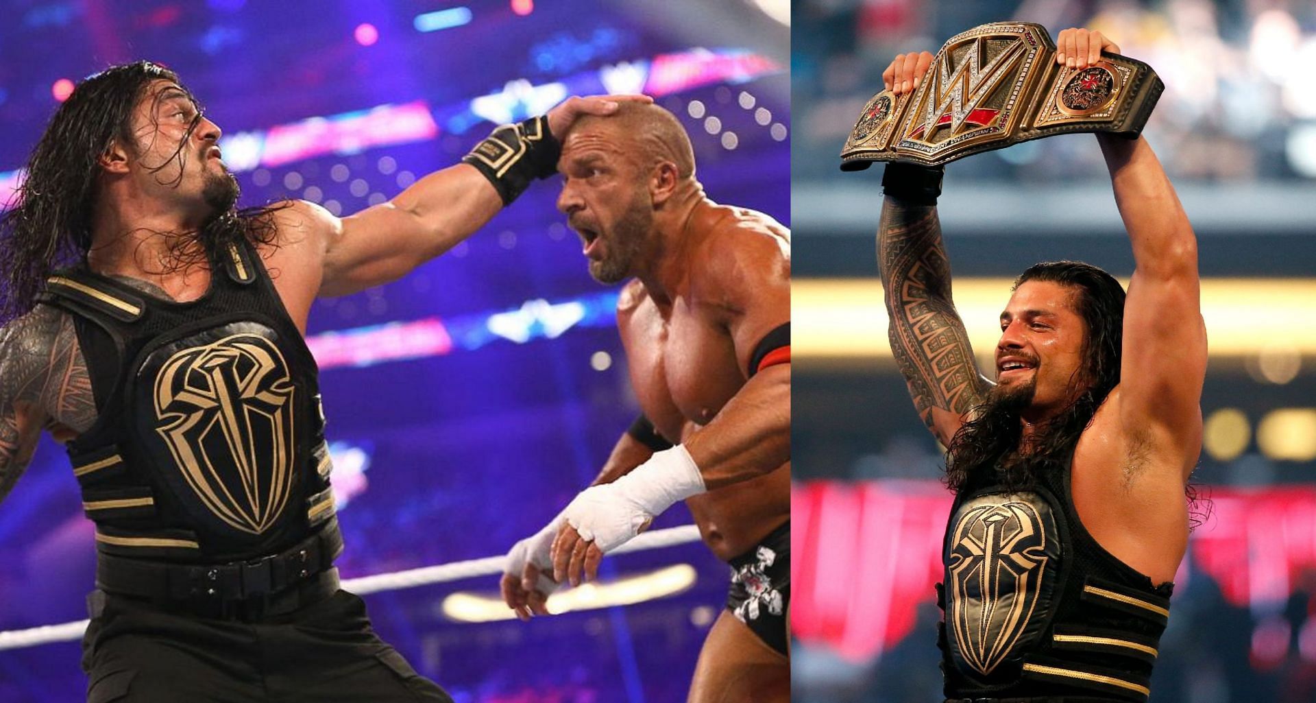WWE WrestleMania 32 में रोमन रेंस और ट्रिपल एच के बीच वर्ल्ड हैवीवेट चैंपियनशिप मैच देखने को मिला था 
