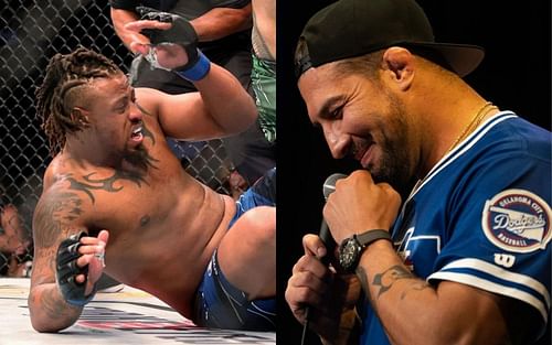 Greg Hardy (left); Brendan Schaub (right)