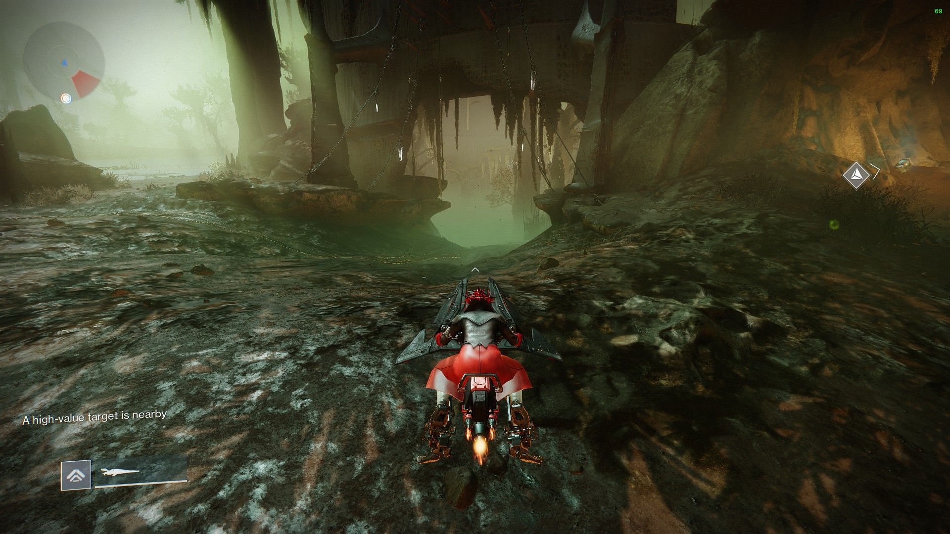 Witch&#039;s Echo location entrance from Miasma (Image via Bungie)