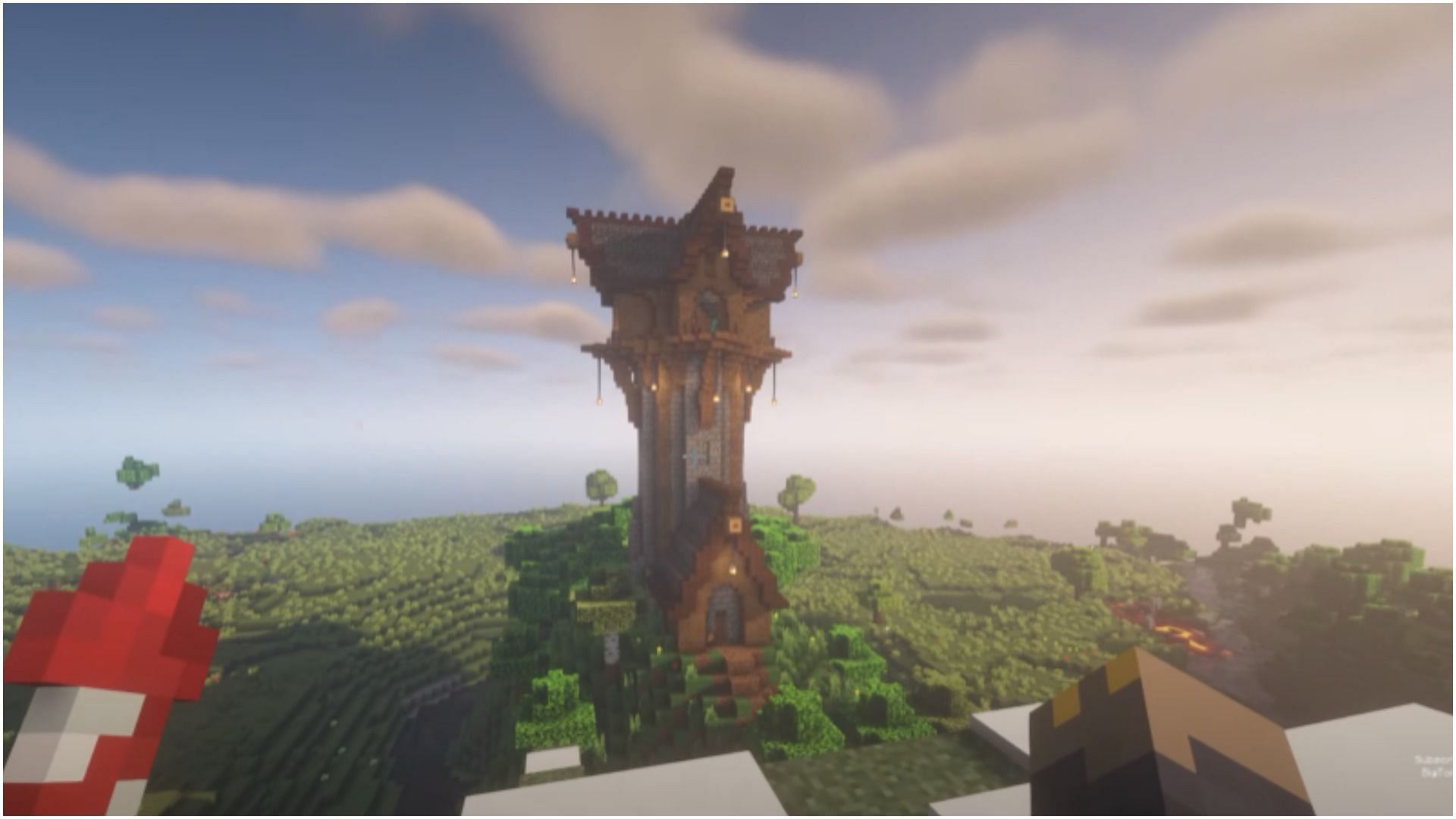 The finished Wizard Tower (Image via YouTube/BigTonyMC)