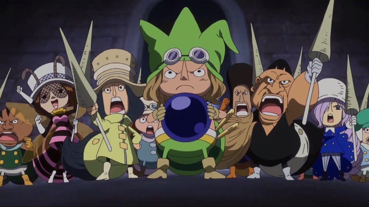 Various Dwarves as seen in the series&#039; anime (Image via Toei Animation)