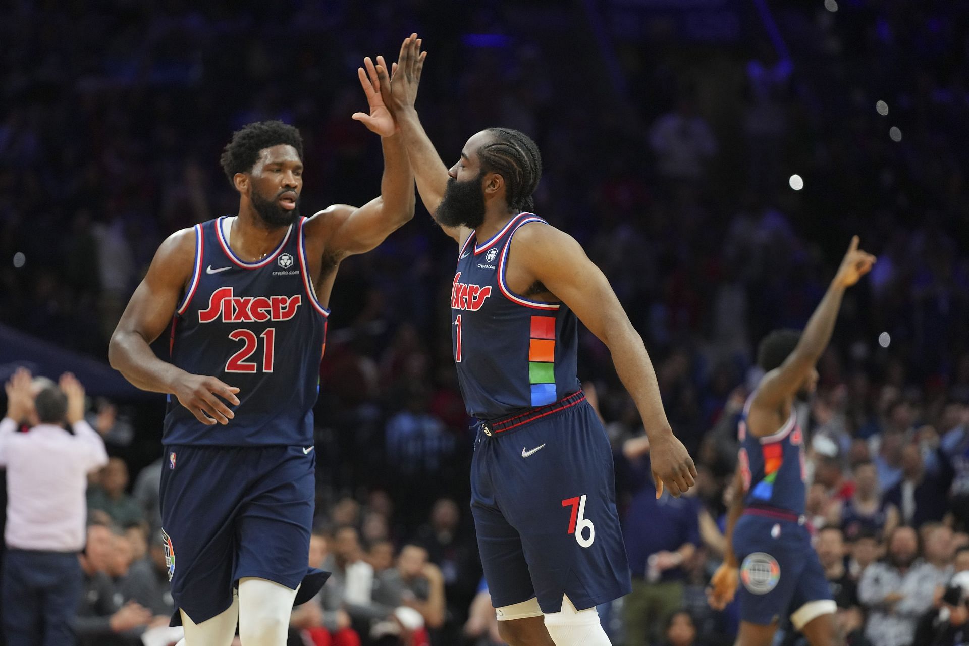 James Harden and Joel Embiid will be hoping to lead the Philadelphia 76ers to an NBA championship this season
