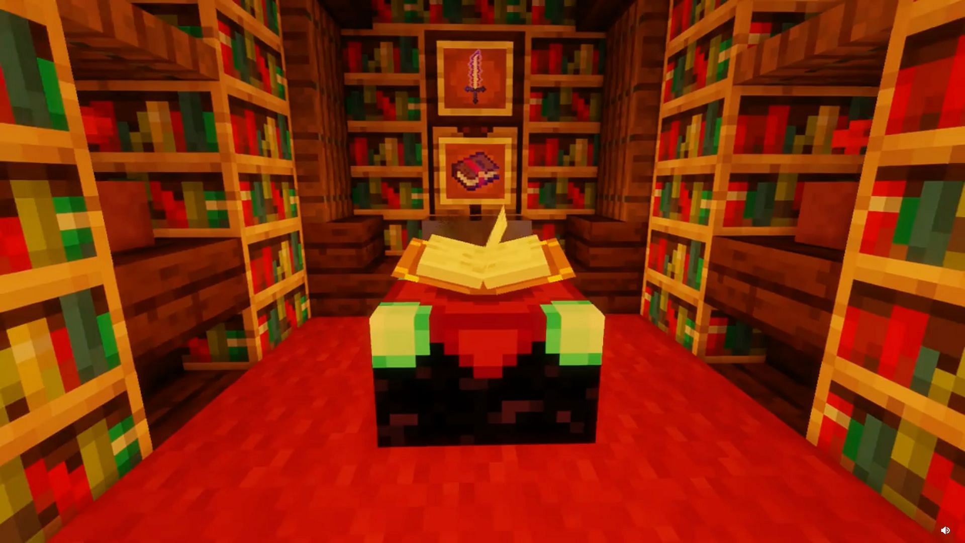 A Minecraft Redditor u/KilianGreen recently posted about the iconic song that plays when they enter their library (Image via KilianGreen/Reddit)