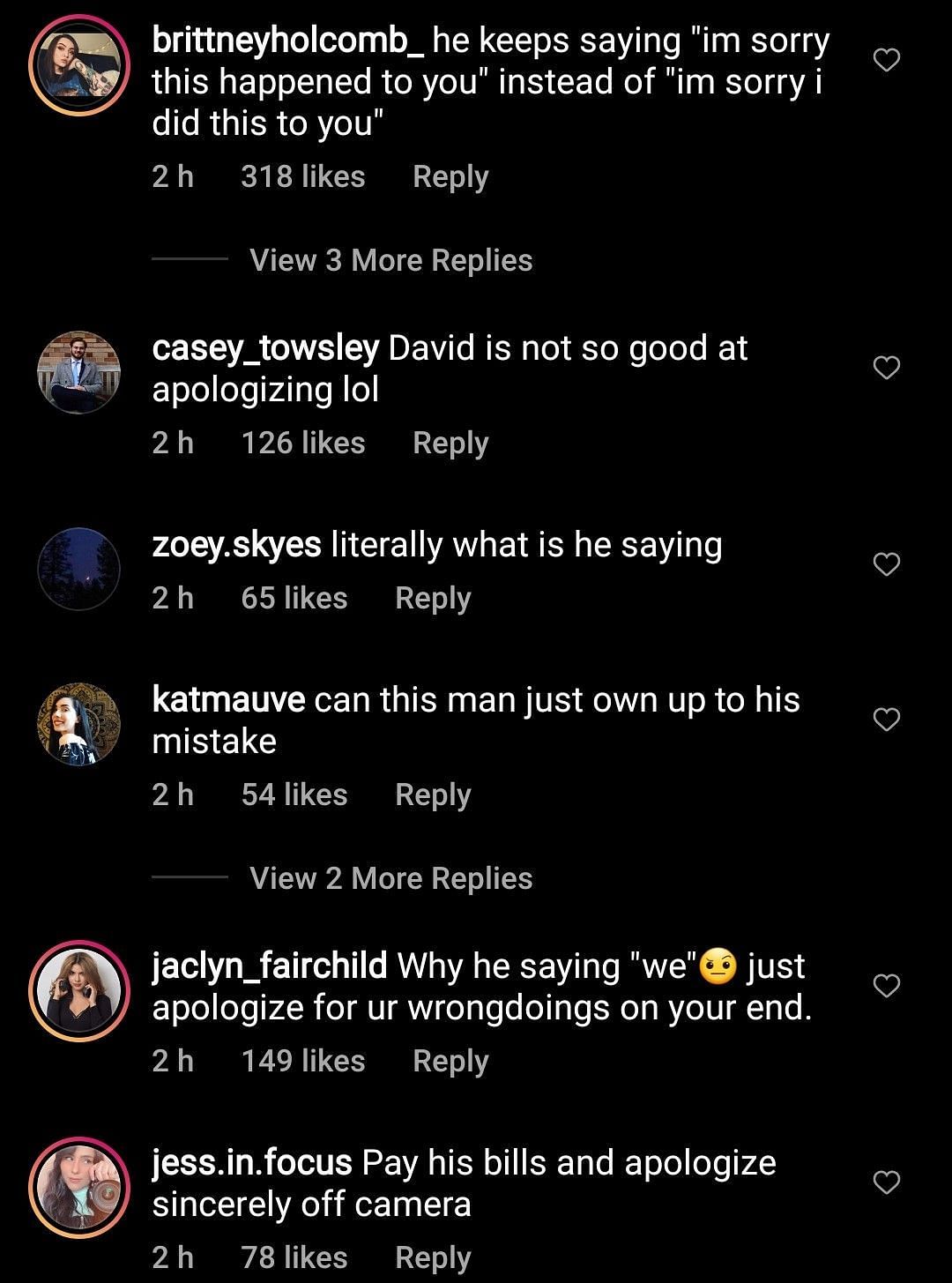 Internet reacts to David Dobrik&rsquo;s apology 1/3 (Image via defnoodles/Instagram)
