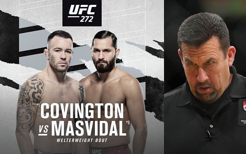 Colby Covington and Jorge Masvidal (left) (Credit: @colbycovmma on Instagram), John McCarthy (right)