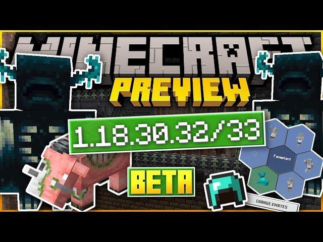 Minecraft 1.18.30.32 Bedrock beta patch notes