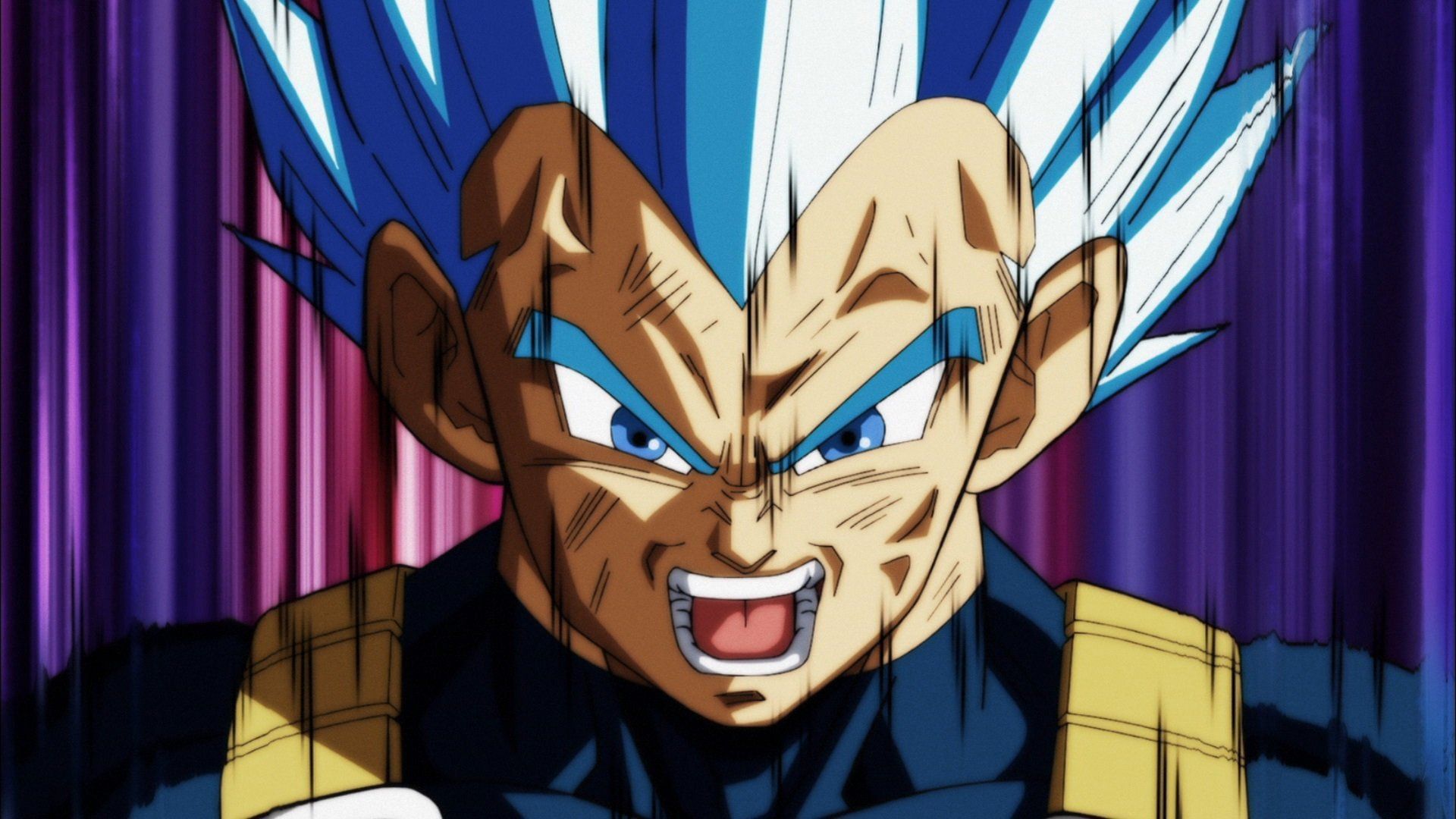 Vegeta in his SSJB form during Dragon Ball Super (Image via Toei Animation)