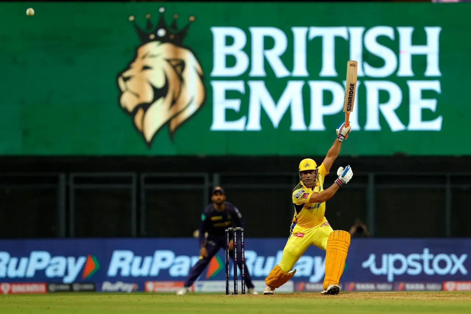 MS Dhoni batting against KKR. Pic IPLT20.COM