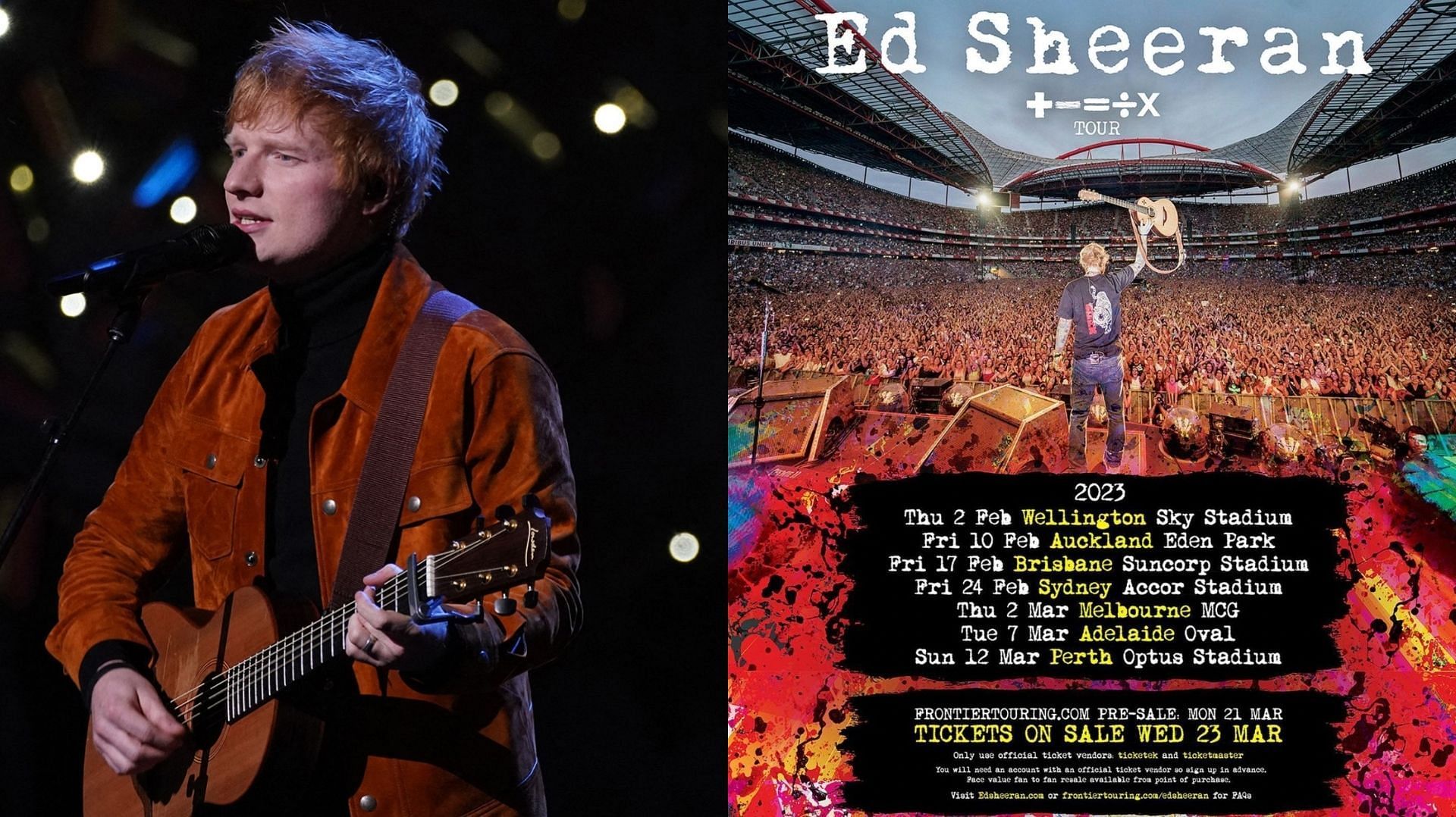 ed sheeran first tour australia