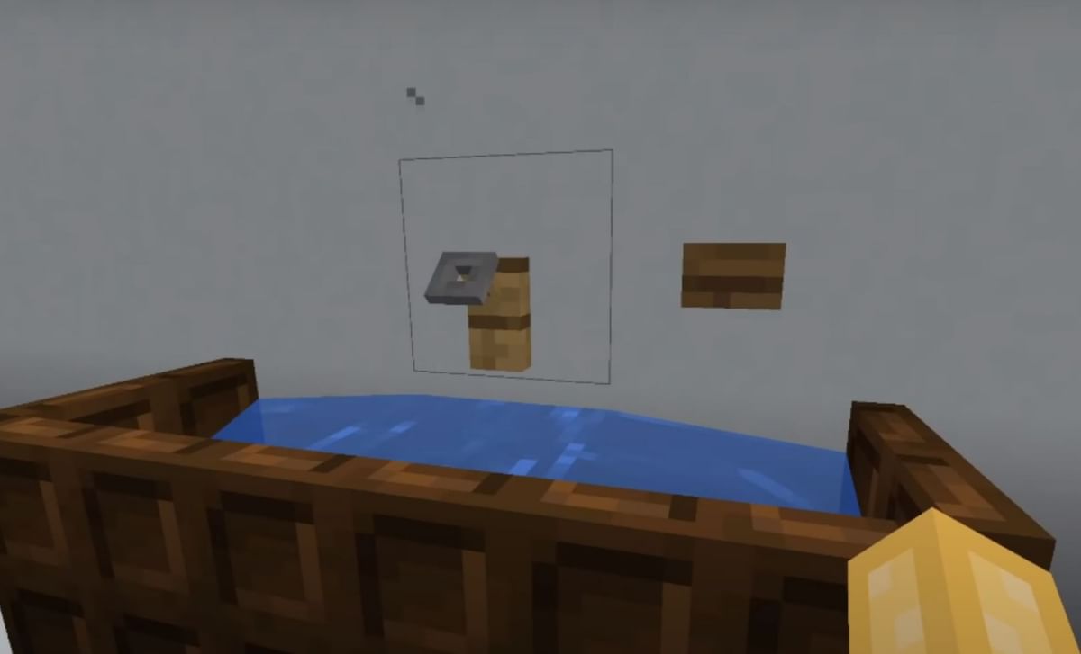 How to make a working sink in Minecraft