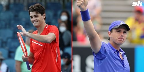 Taylor Fritz (L) and Alejandro Gonzalez.